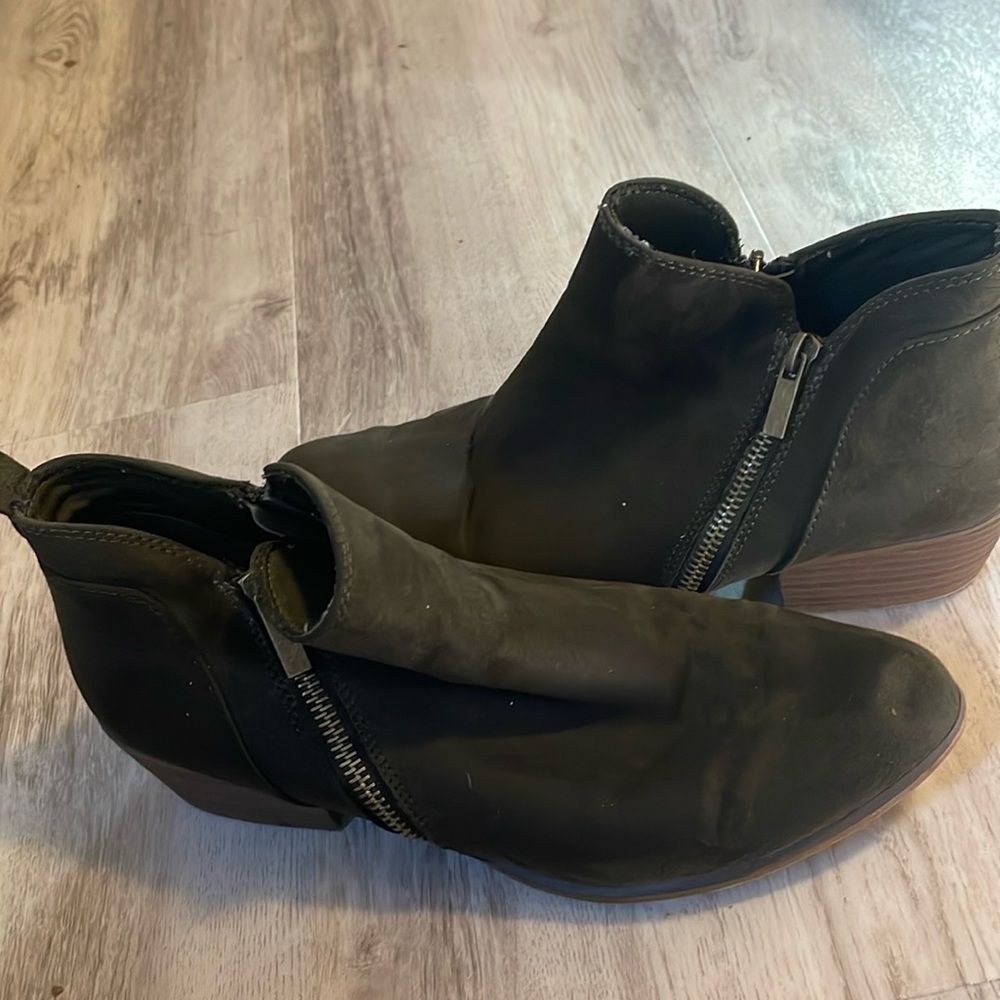 Forest green boots